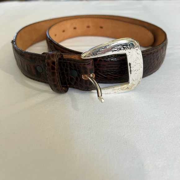 Never been worn, Crocodile 🐊 or Snake Skin Belt, Size 32” - Picture 1 of 5